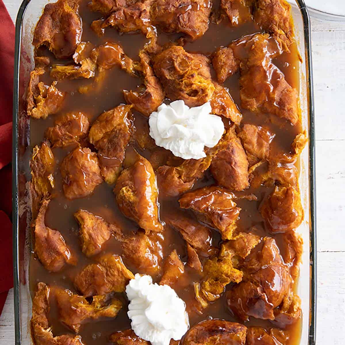 Pumpkin Croissant Bread Pudding