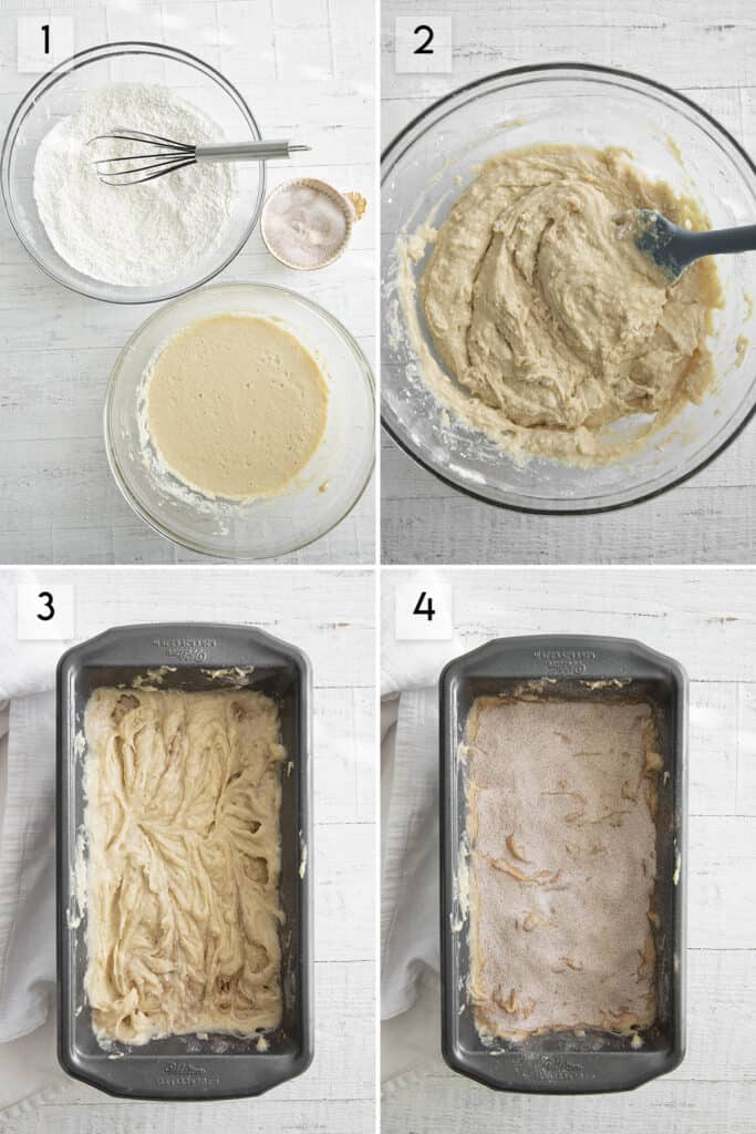 photo collage how to make cinnamon bread