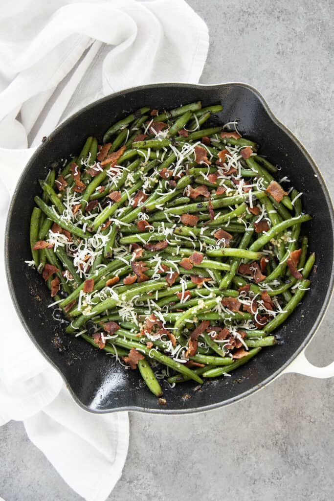 one pan bacon green beans recipe