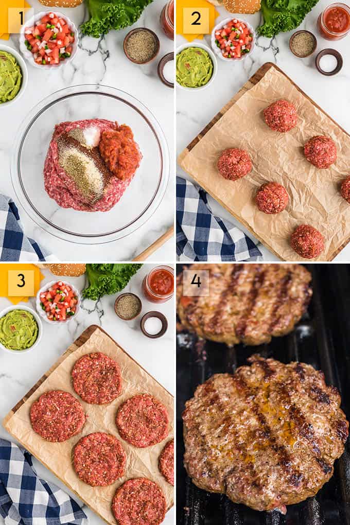 photo collage how to make taco burgers