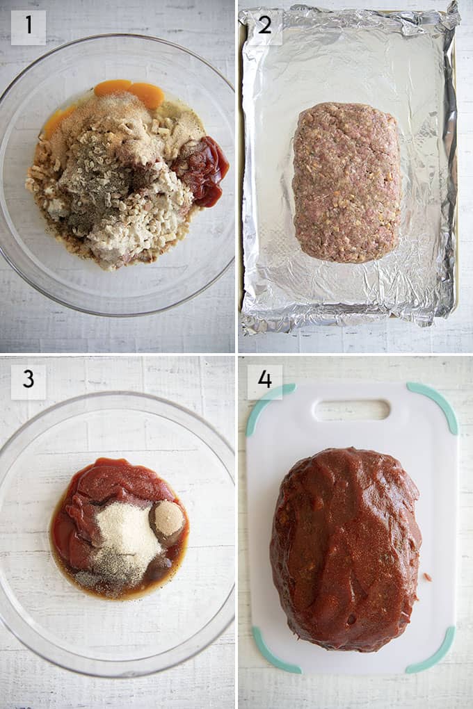 photo collage how to make meatloaf recipe