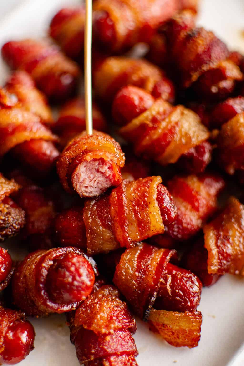 Bacon Wrapped Smokies The Salty Marshmallow