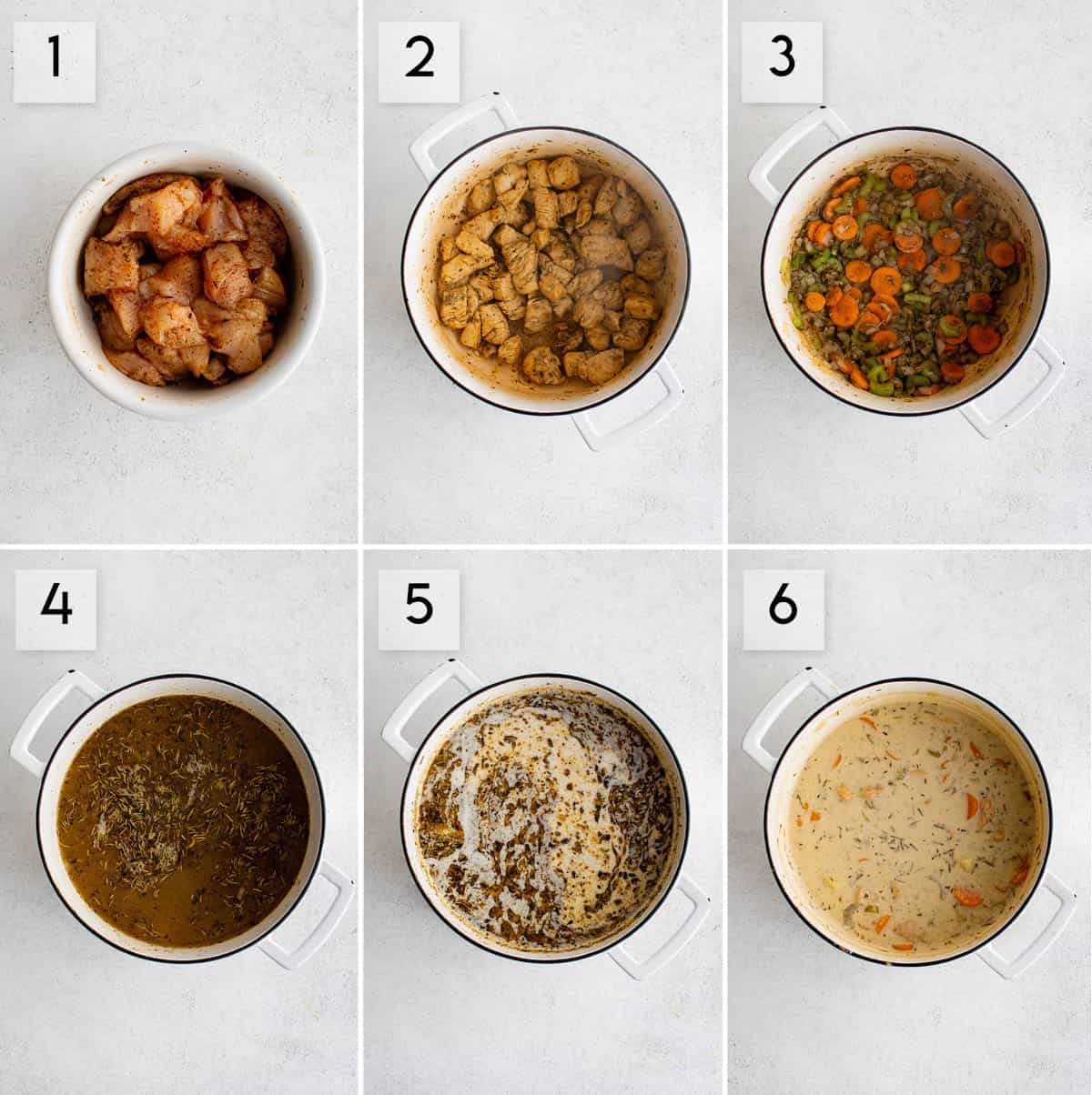 photo collage how to make chicken stew