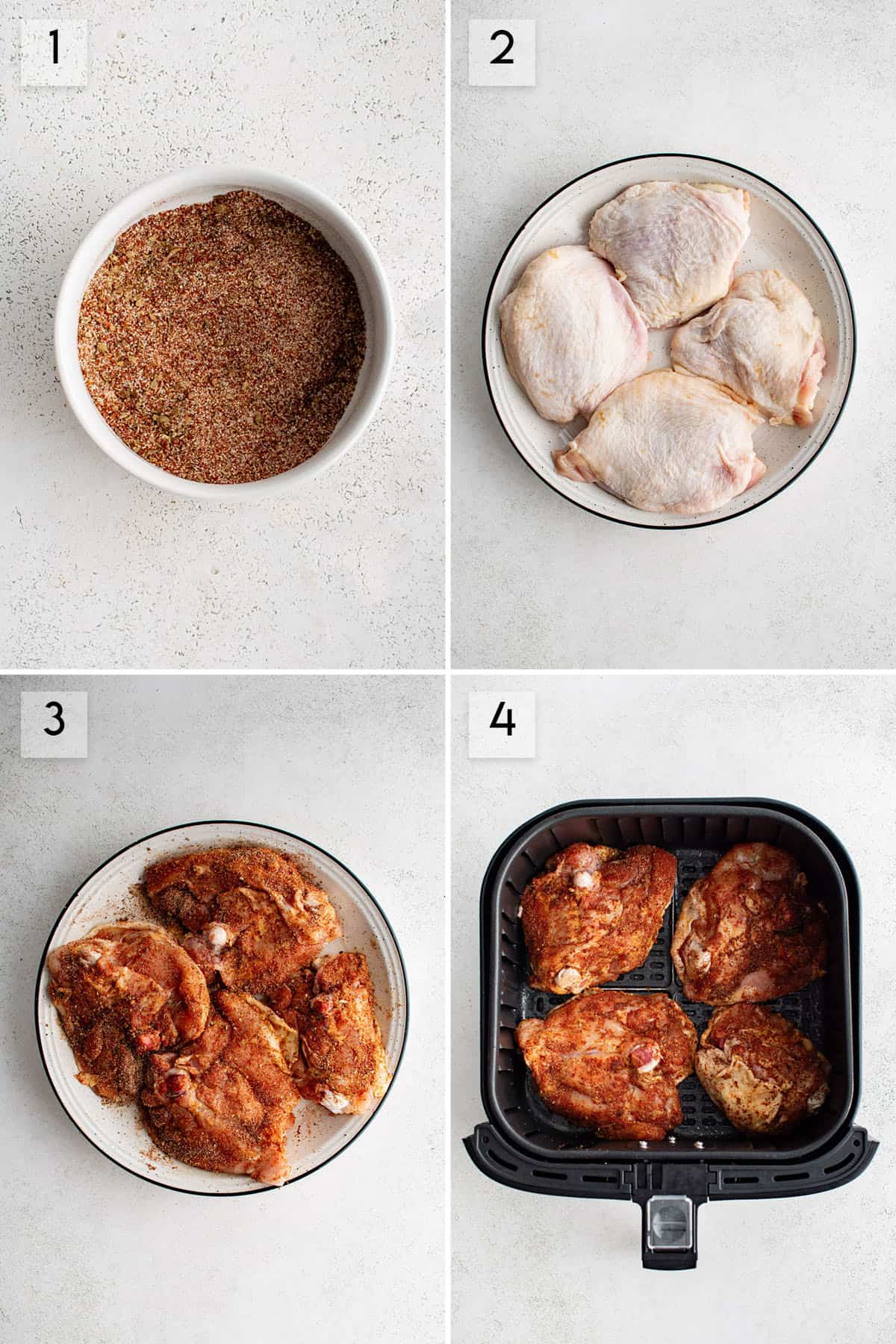 how to make chicken thighs in the air fryer