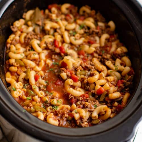 Crockpot Goulash - The Salty Marshmallow