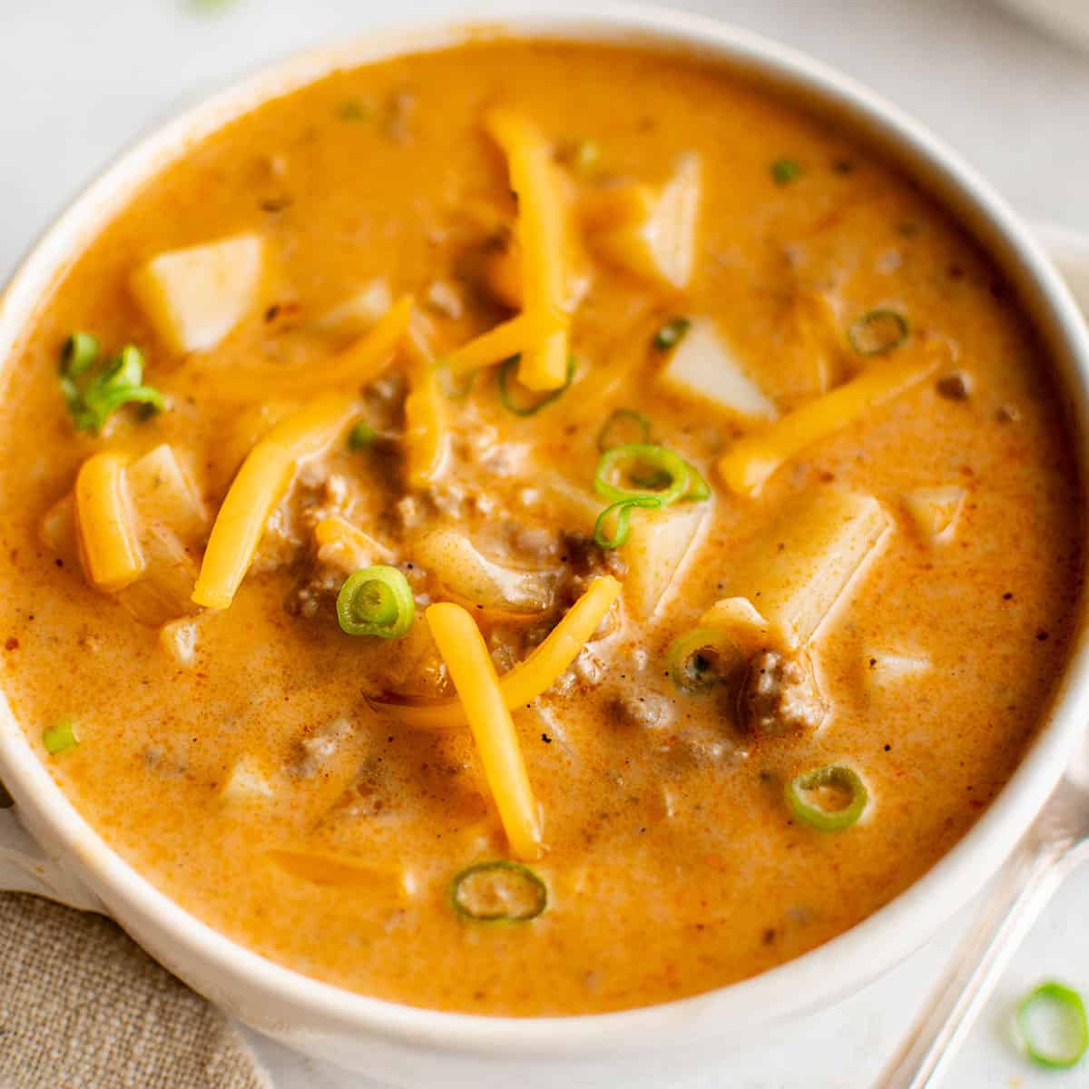 Taco Potato Hamburger Soup