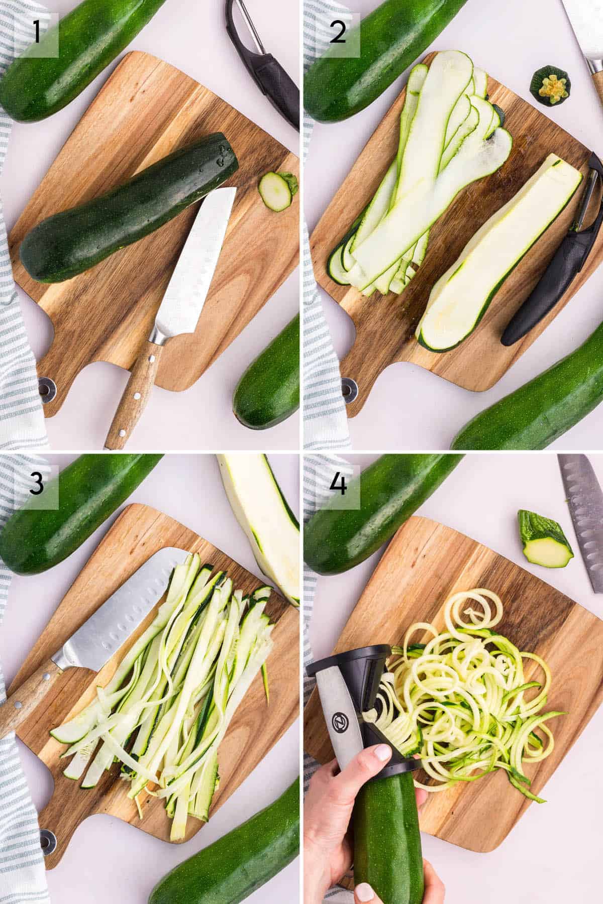 photo collage how to make zoodles