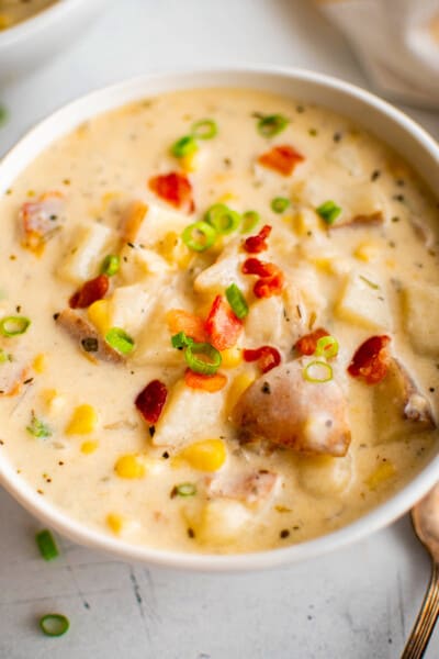 Creamy Corn Chowder - The Salty Marshmallow