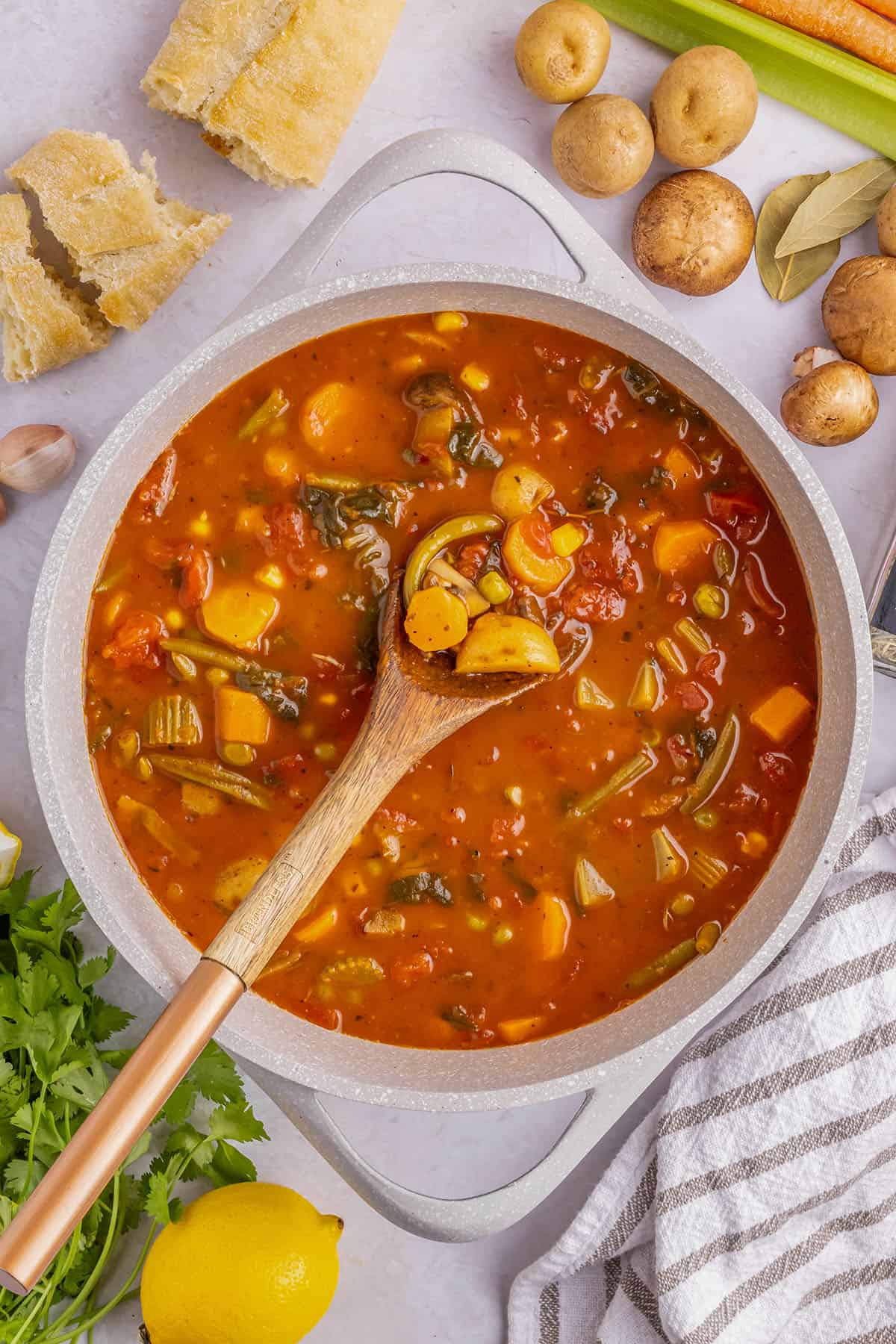 vegetable stew in a pot