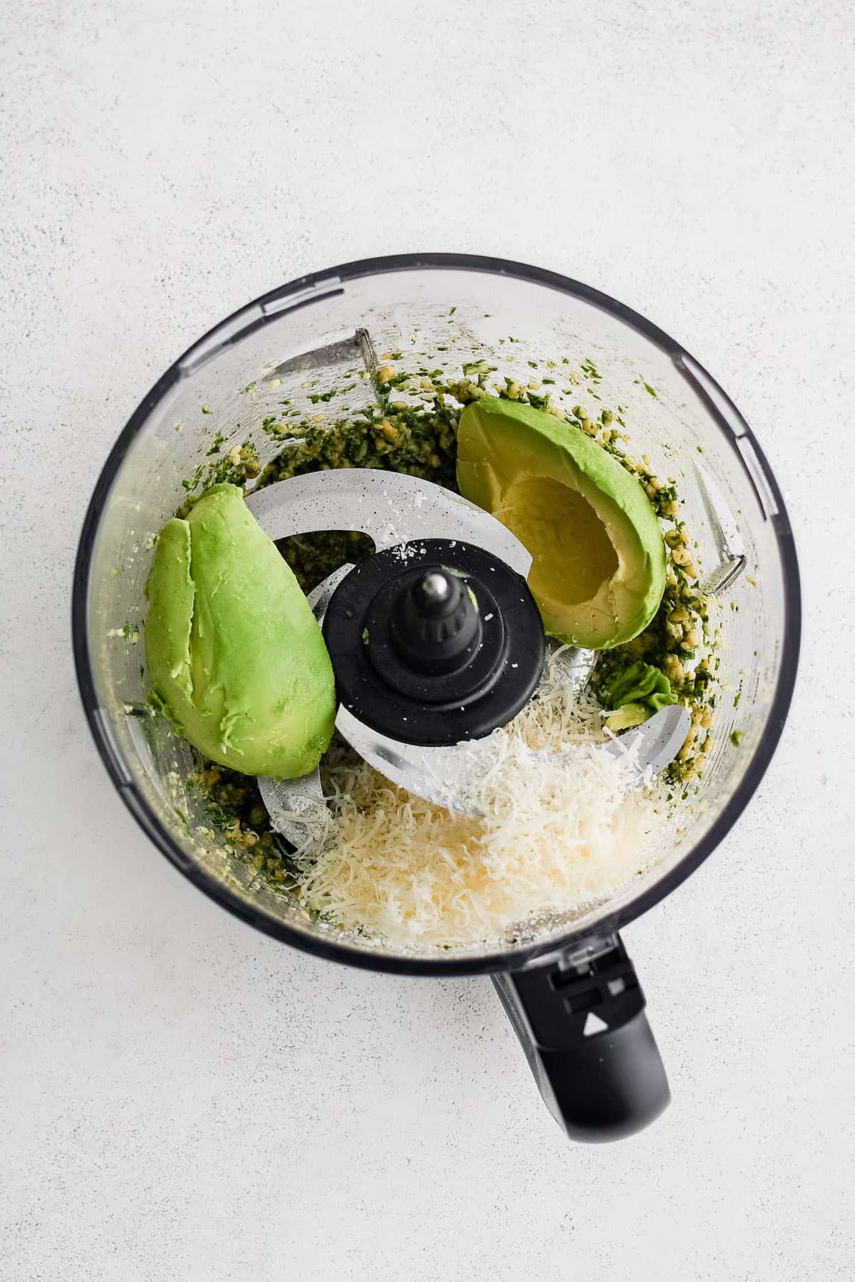how to make pesto with avocado in the food processor