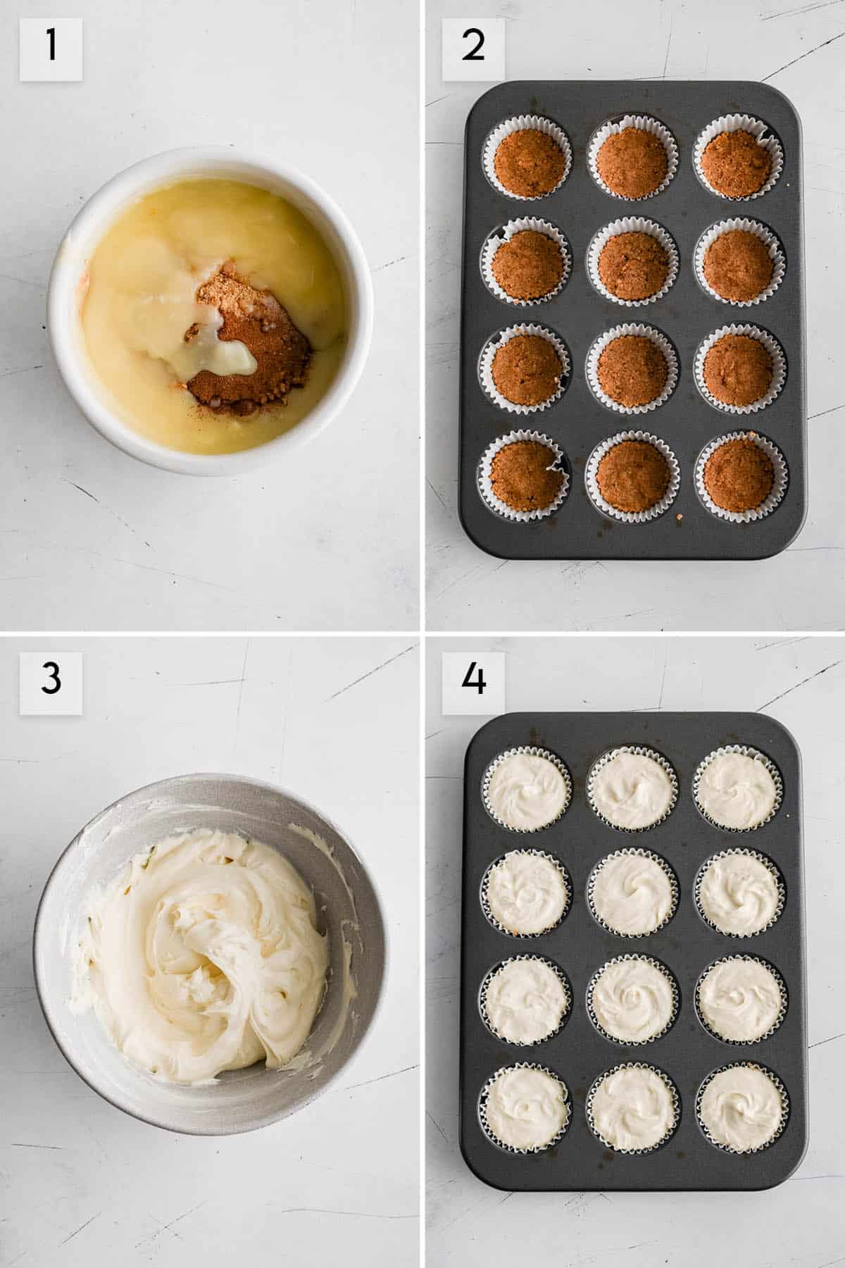 photo collage how to make mini cheesecakes