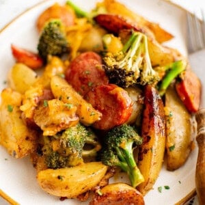 sausage potato broccoli skillet
