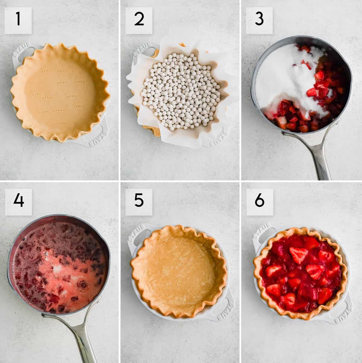 photo collage how to make strawberry pie