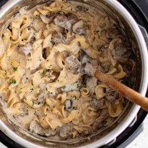 instant pot beef stroganoff