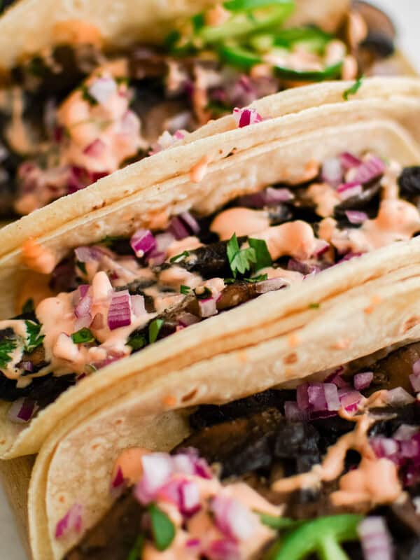 mushroom tacos