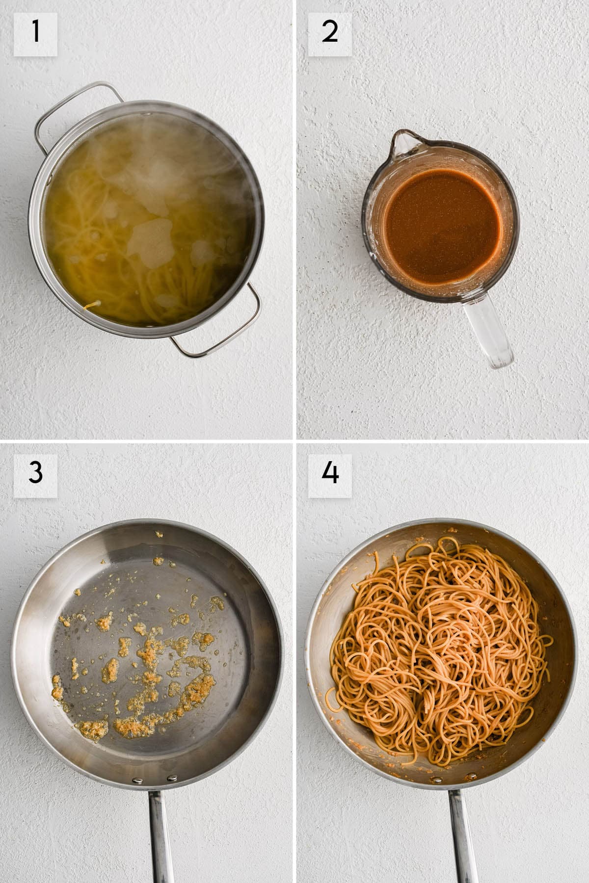 photo collage how to make teriyaki noodles