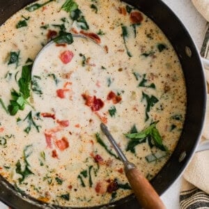 zuppa toscana in a pot