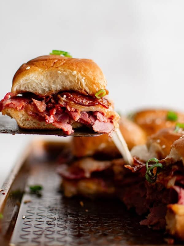 photo of roast beef sliders
