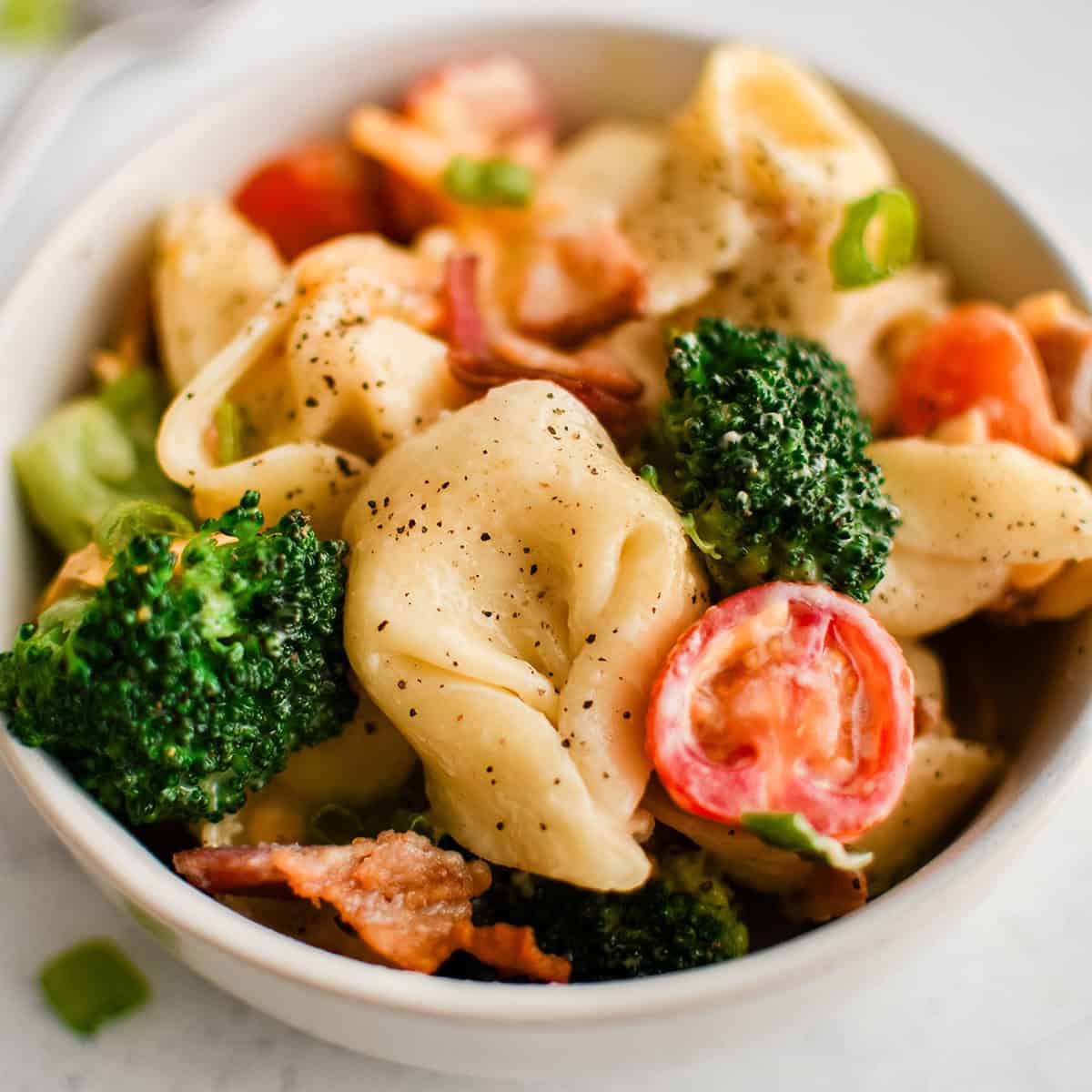 Broccoli BLT Tortellini Salad