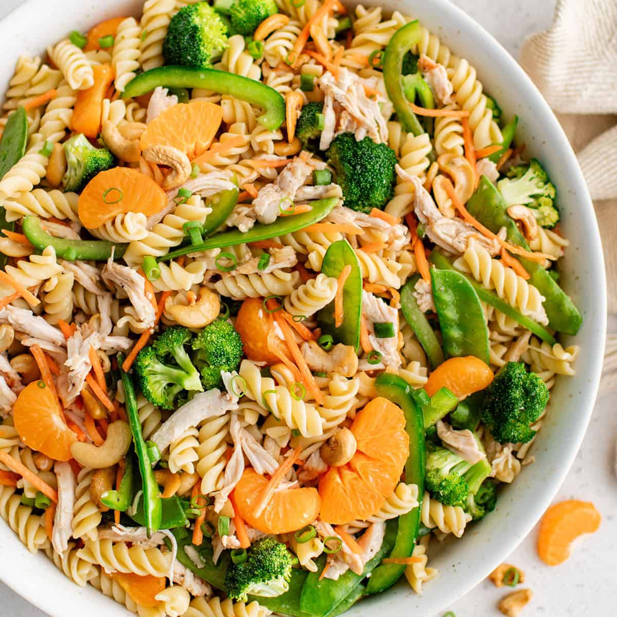 Cashew Chicken Pasta Salad