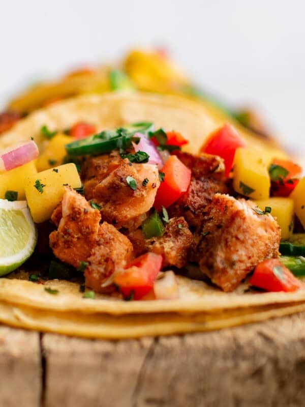 tacos with blackened salmon