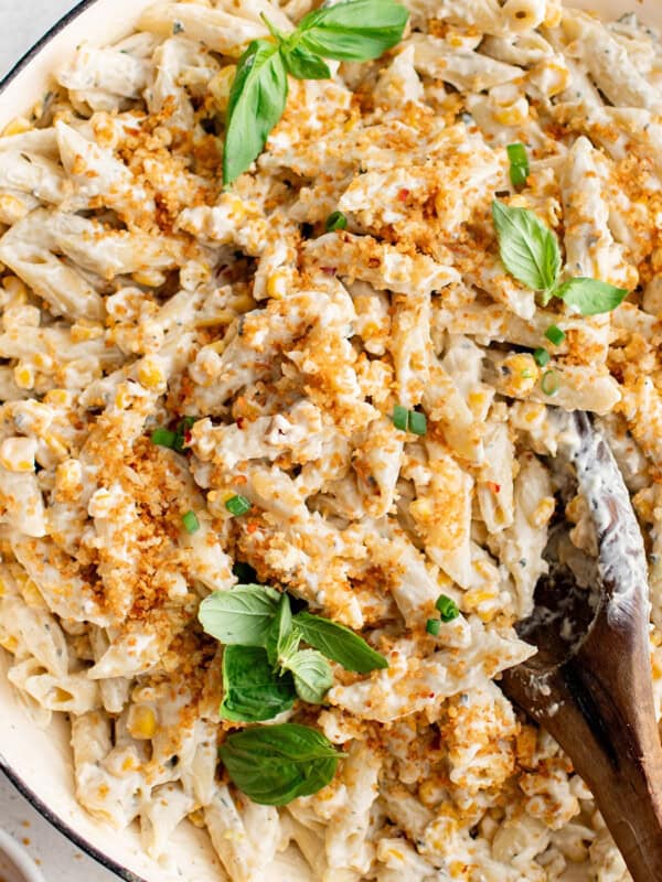 photo of corn pasta