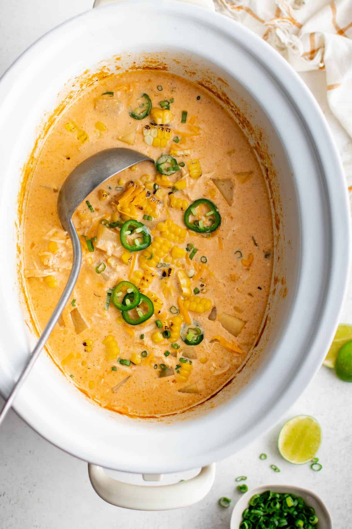 crockpot queso chicken chowder