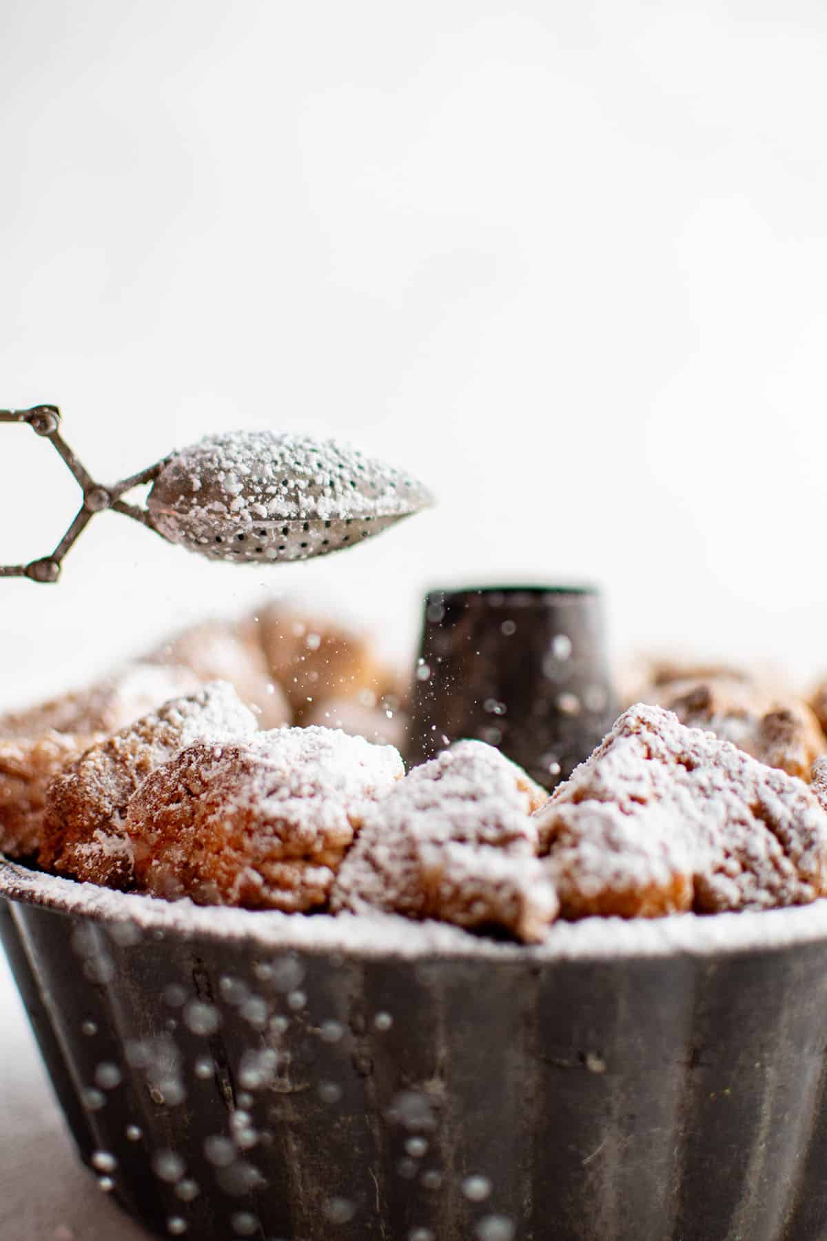 photo of monkey bread in a pan