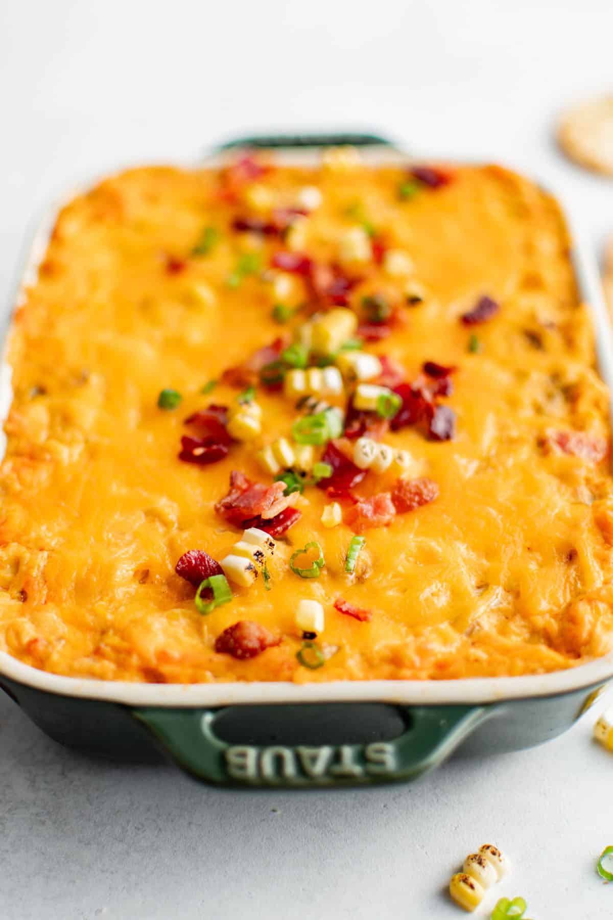 cheesy buffalo corn dip