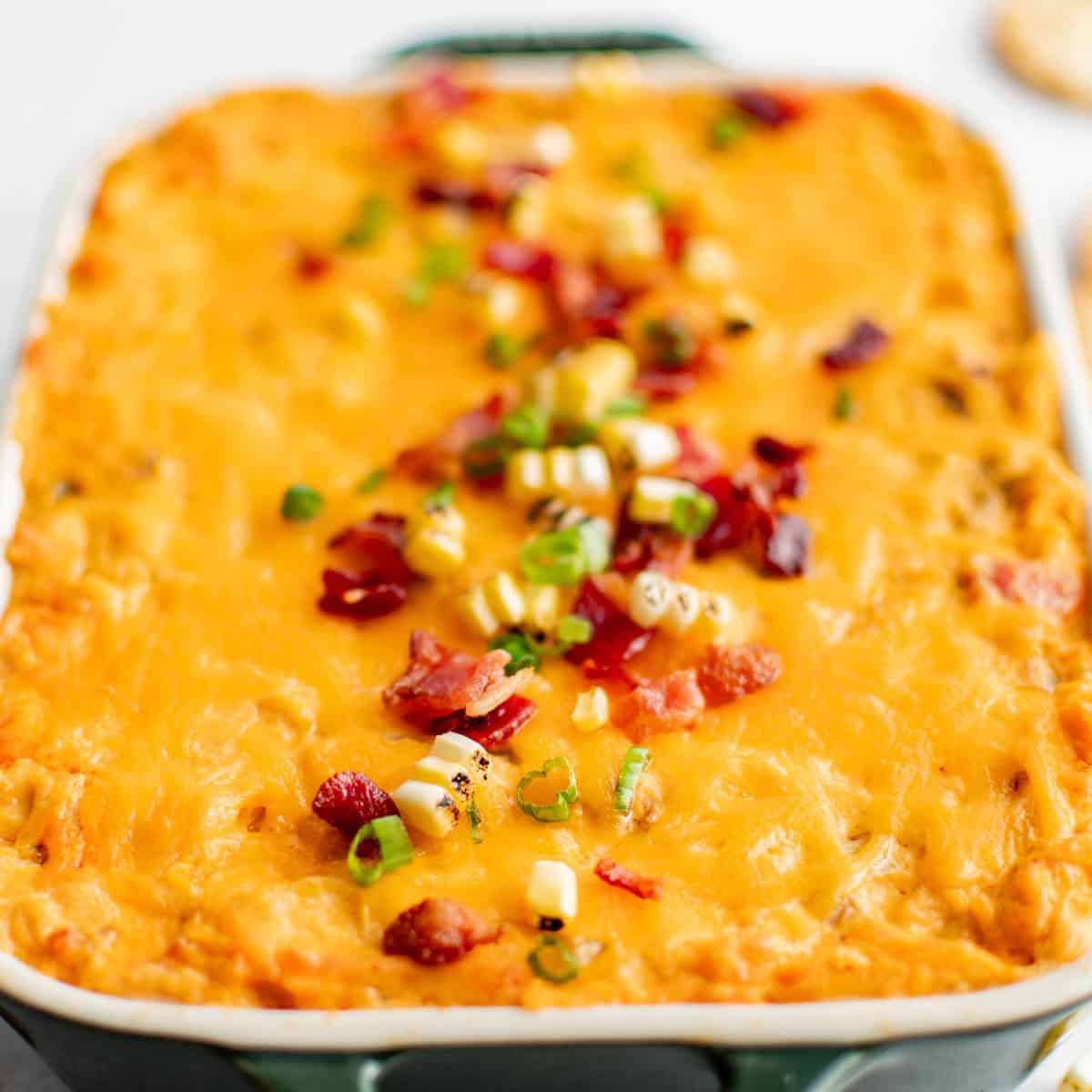 Cheesy Buffalo Corn Dip