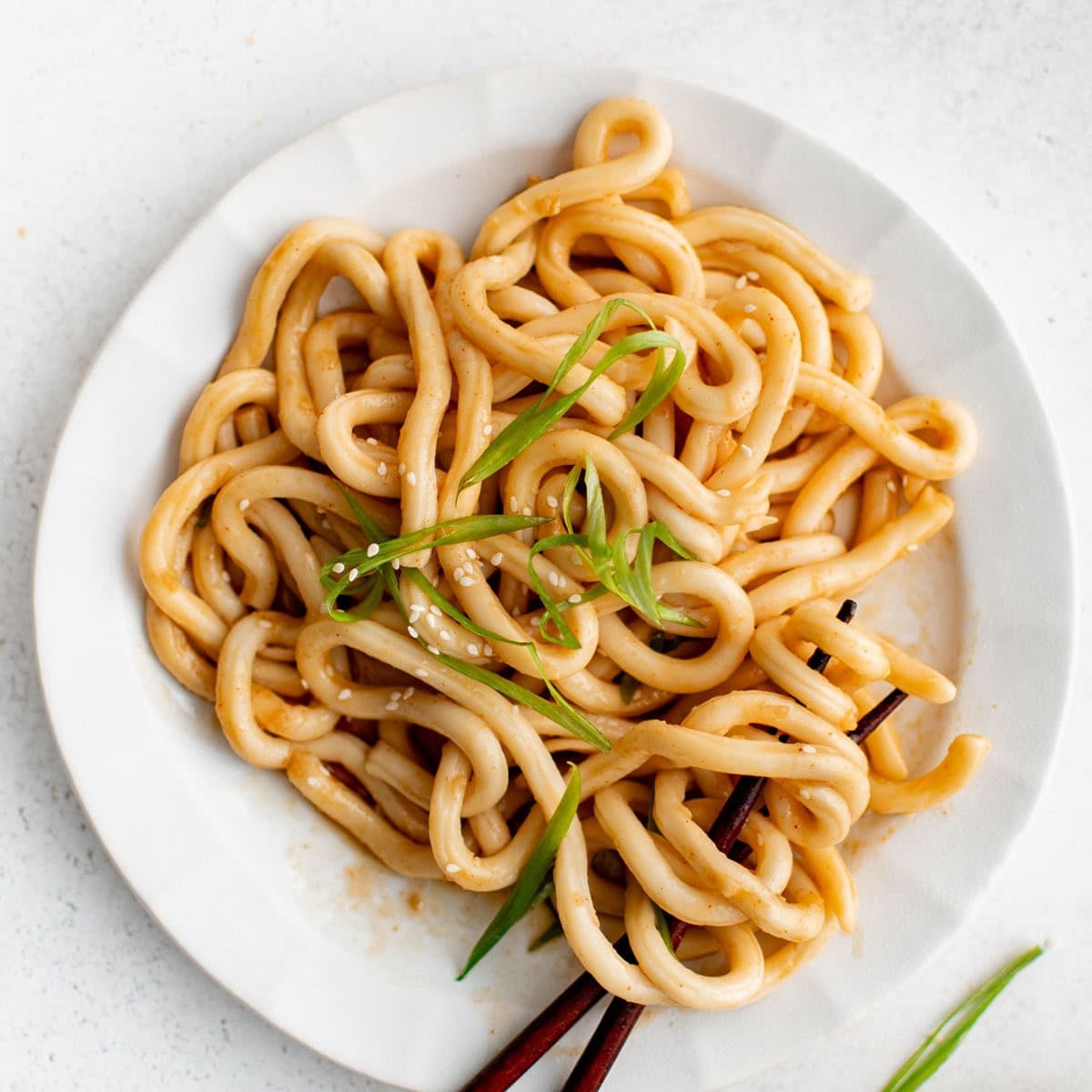 Sesame Garlic Udon Noodles