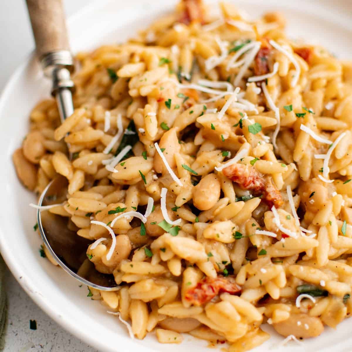White Bean Orzo