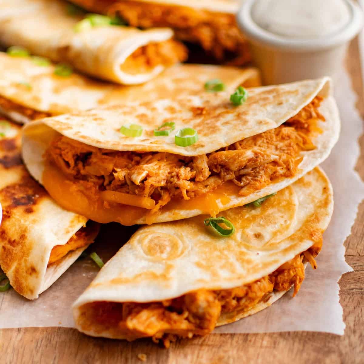 Crockpot Buffalo Chicken Tacos - The Salty Marshmallow