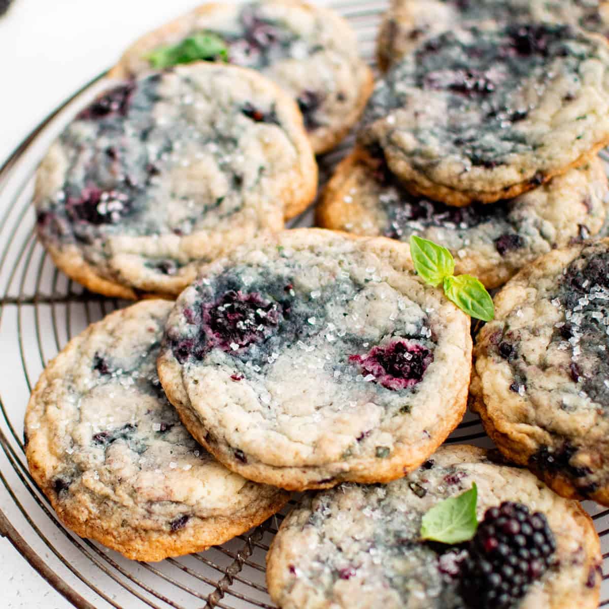 Blackberry Basil Cookies