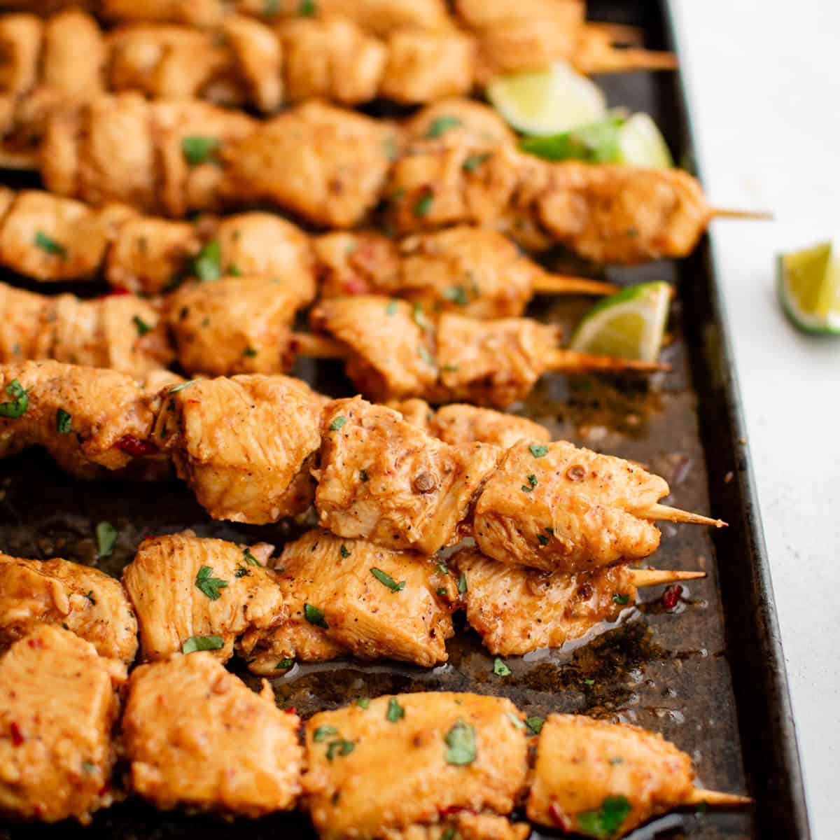 Honey Chipotle Chicken Kabobs - The Salty Marshmallow