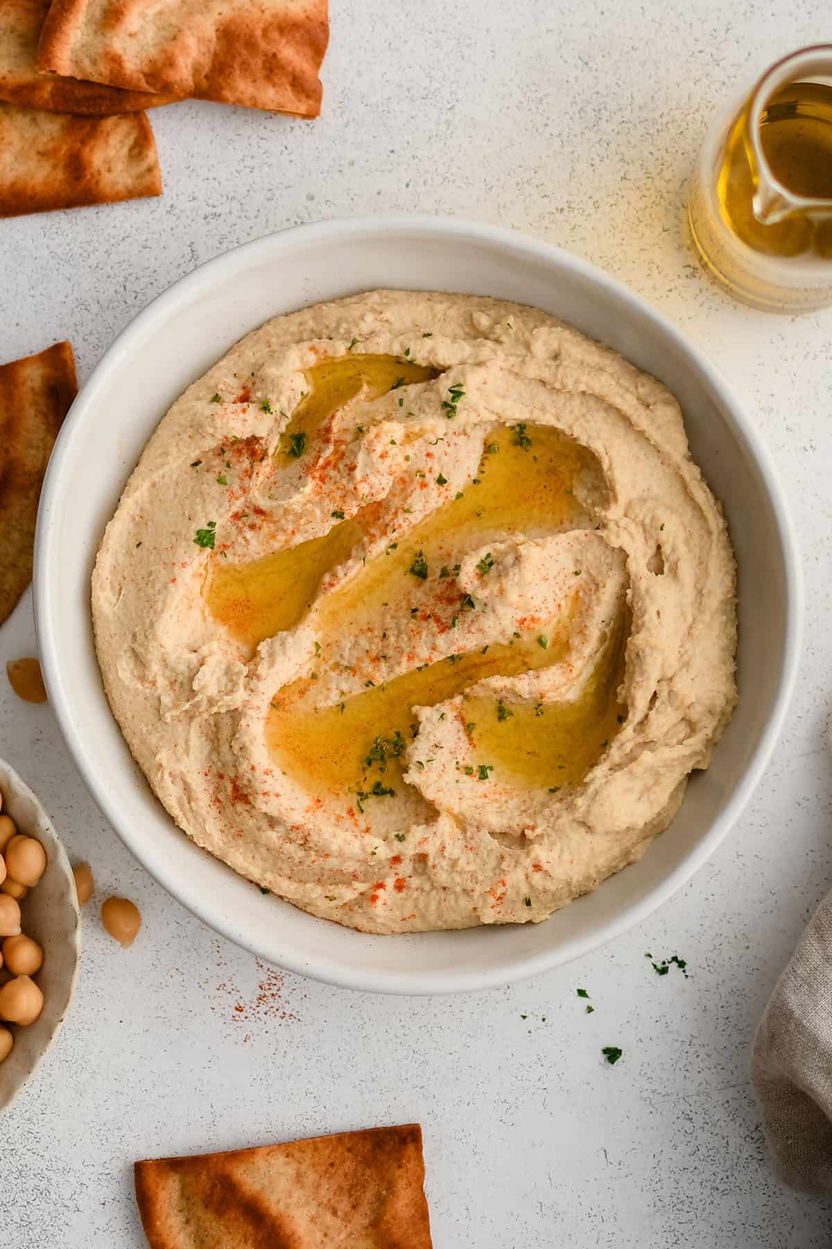 homemade hummus